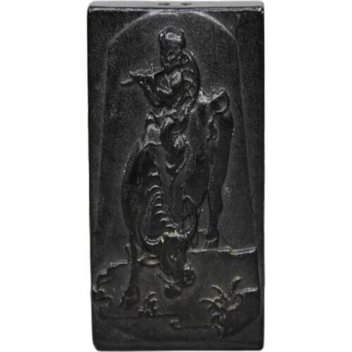 Chinese Red Mountain Culture Collection Meteorite Wenwan Shepherd Riding Cattle