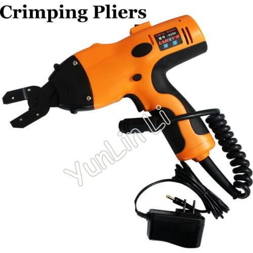Electric Crimping Pliers Pressure Tongs 6100C Insulated Cold Pressure OT Bare Terminal Wire Pliers Replaceable Head 7.2V