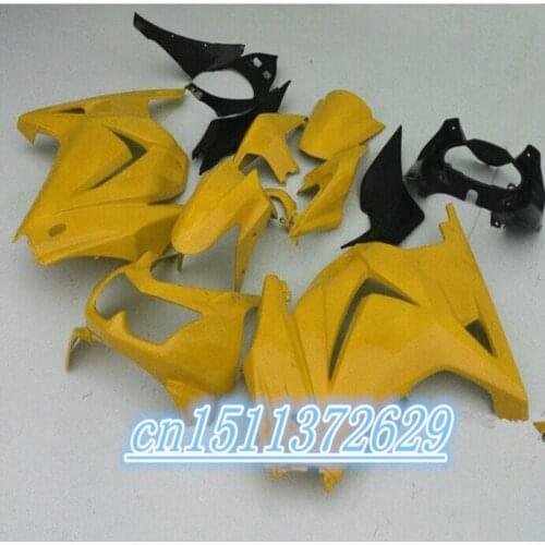 Injection Fairing Body kit for KAWASAKI Ninja ZX250R 08 09 10 11 12 ZX 250R 2008 2012 YELLOW black Fairings bodywork+gifts