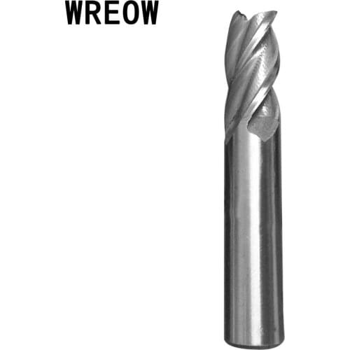 10mm HSS CNC Straight Shank 4Flute End Mill Cutter Metal Wood Drill Bit High Speed Steel Wood Drilling Metalworking Tool