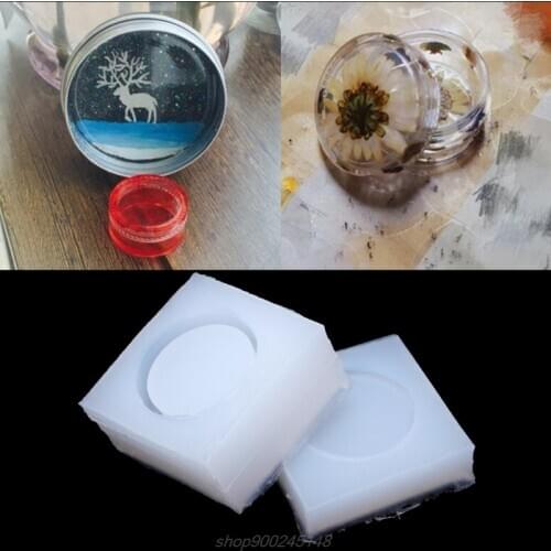 DIY Round Silicone Storage Box Mold Resin Mould Jewelry Casting Craft Handmade D25 20 Dropshipping