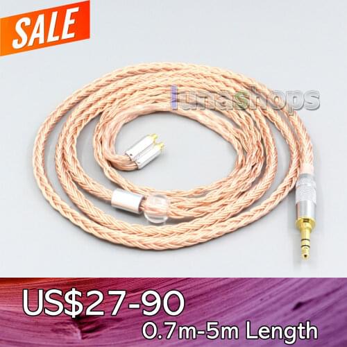 LN006734 2.5mm 3.5mm XLR Balanced 16 Core 99% 7N OCC Earphone Cable For AKG N5005 N30 N40 MMCX
