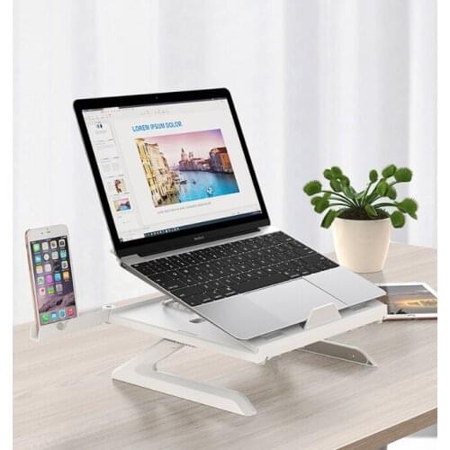 Multifunctional portable typing hands-free folding lift computer monitor heighten frame aluminum base notebook bracket J05