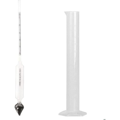Hydrometer Tester Vintage measuring bottle Set Tools Alcoholmeter Alcohol Meter Wine Concentration Meter 0-50 hydrometer Tools