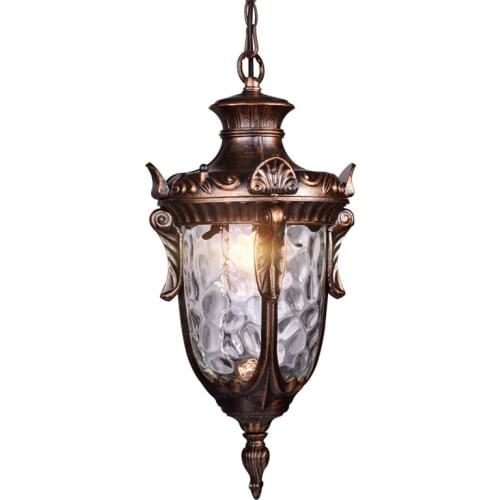 Outdoor chandeliers waterproof patio industrial lamps European kiosks corridors fixture Grape rack pendant light villa WF1026