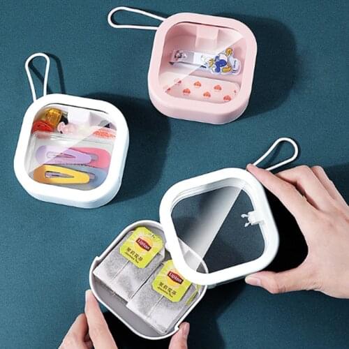 Desktop Hairpin Storage Box Multi-function Sorting Push Push Box Pocket Debris Plastic Storage Box
