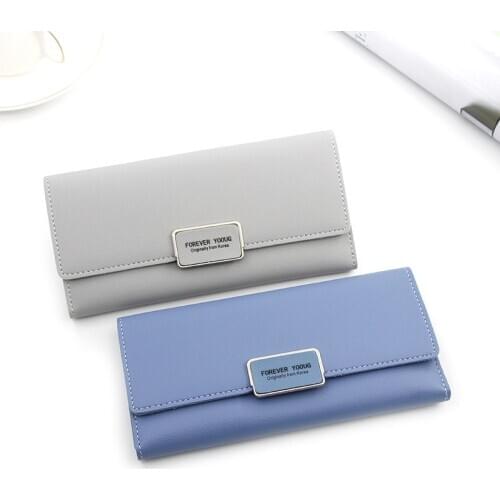 New Women Long Wallets Student Wallet Female Wallet Female Clutches Multi-function Multi-card Bit Coin Purse