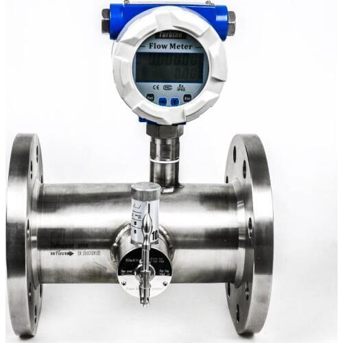 Gas Turbine Flow Meter For Compressed Air 4-20mA 4 Inch Flange Connection