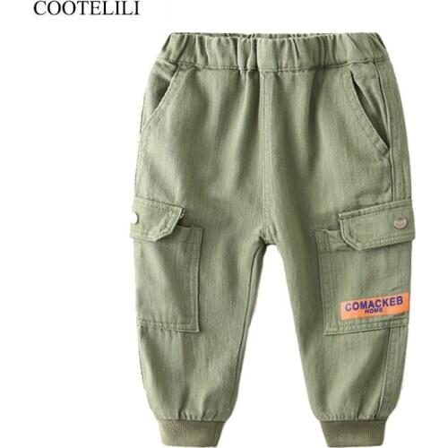 COOTELILI Spring Autumn Kids Boys Pants Children Pants for Baby Boys Pants Harem Pants for Kids Boys Girls Cool Trousers