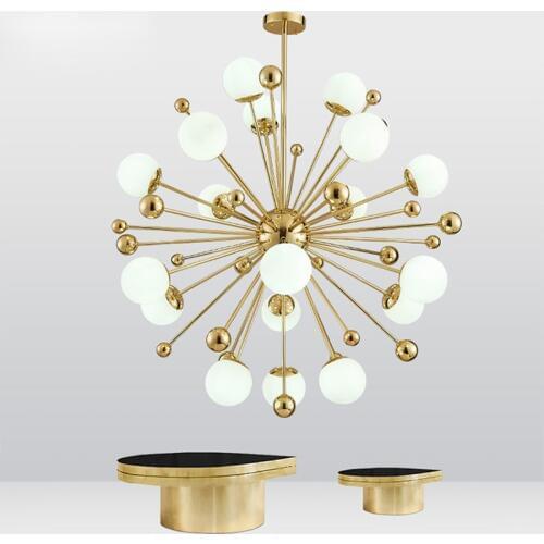 Glass Led Lamp Modern Design Chandelier Ceiling Living Room Bedroom Dining Room Light Fixtures Decor Home Lighting