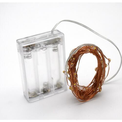 10M 100LED Garland Fairy Light Copper Wire Battery String Lights for Wedding Christmas Home Party Holiday Decoration