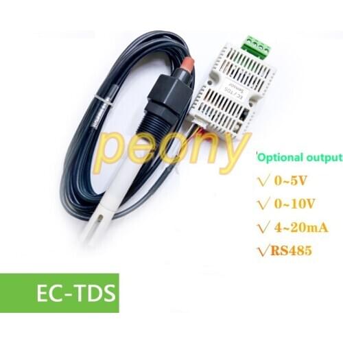 TDS sensor module EC transmitter conductivity 4-20mA analog voltage output RS485 output