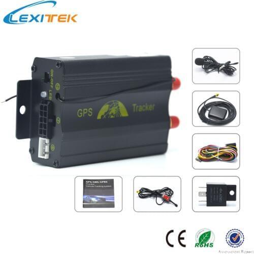 TK103B Vehicle/Car GPS tracker Car Alarm GPS with shock sensor and siren Quadband cut off fuel PC&web-based GPS tracking system