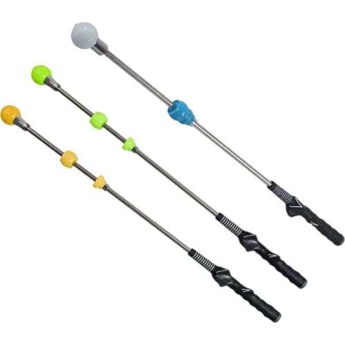 Golf Swing Trainer 4-Level Adjustable Tempo Flexibility Training Aids Warm-Up Stick Grip Corrector Strength Trainer for Beginner