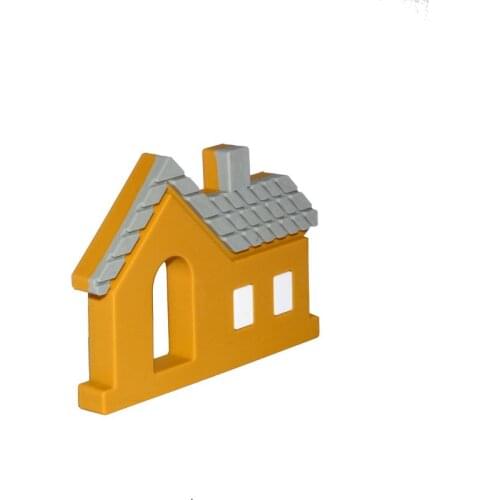 1pc Silicone Lovely House Bracelet Silicone Beads BPA Free Gift Cute Cartoon Jewelry Feeding Infant Baby Teether