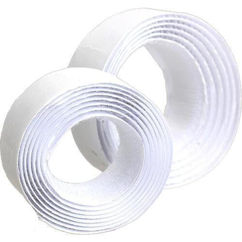 2 Rolls Strong Self Adhesive Magic Hook Loop Tape Fastener 1M White -30