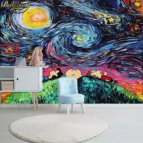 Beibehang custom photo papel de parede 3D mural wallpaper for walls 3 d landscape Color abstract oil painting large wall paper