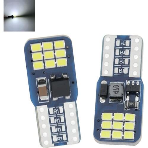 T10 W5W 194 LED Canbus Car Bulb 2016 18smd Auto Reading Interior Door License Plate Side Clearance Light Pure White automobile