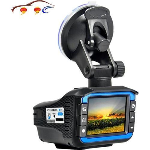 New 2 in 1 RD + Car DVR Camera Dash Cam Video Radar Speed Detector Night Vision HD LCD Display 720P Support 32G TF Dashcam
