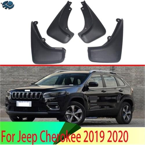 For Jeep Cherokee 2019 2020 4PCS Mud Flaps Splash Guards Fender Mudguard Kit Mud Flap Splash Guards Mudguard Car styling