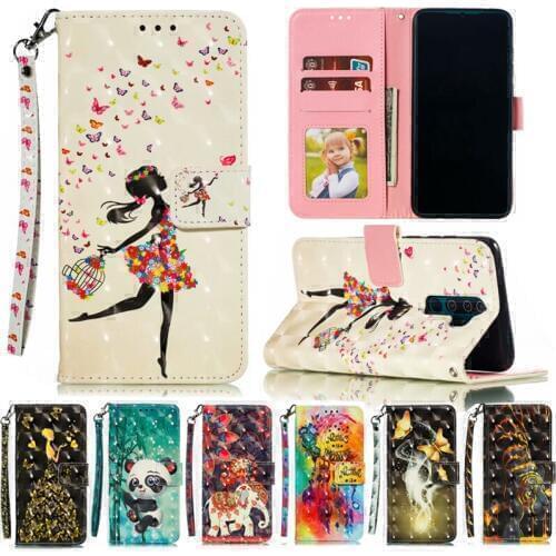 Case For Nokia 3.1 Plus 5.1 7.1 Plus X71 8.1 Plus 4.2 Cover 3D Painted Flip Card slot Leather wallet case for Nokia 1 Plus case