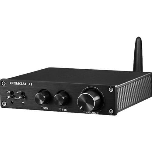 PJ.MIAOLAI HiFi Bluetooth 5.0 TPA3116D2 Digital Amplifier Stereo Home Audio 100W*2 Treble Bass Control For Home Sound Theater