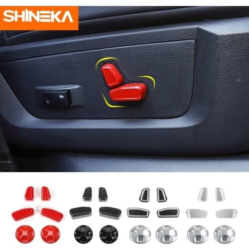 SHINEKA Car Electric Seat Adjustment Decoration Cover For Dodge Charger 2015+ For Dodge RAM 1500 2010+ For Dodge Durango 2011