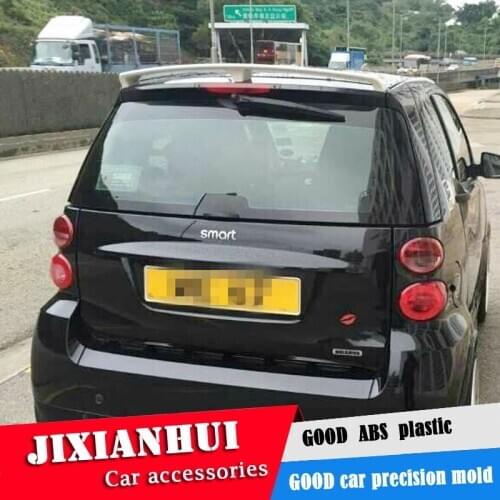 For Smart Spoiler 2009-2014 Mercedes-Benz Smart Fortwo Spoiler YCK ABS plastic Material Car Rear Wing Color Rear Spoiler