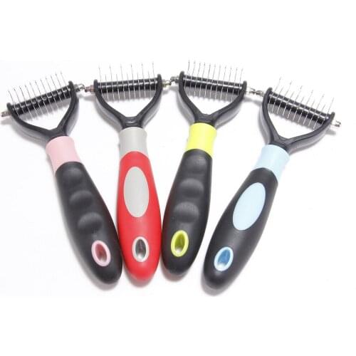 Pet Cat Dog Grooming Combs for Cats Brush Comb Cat Hackle Pet Deshedding Brush Comb for Animal Dog Pet Hair Comb