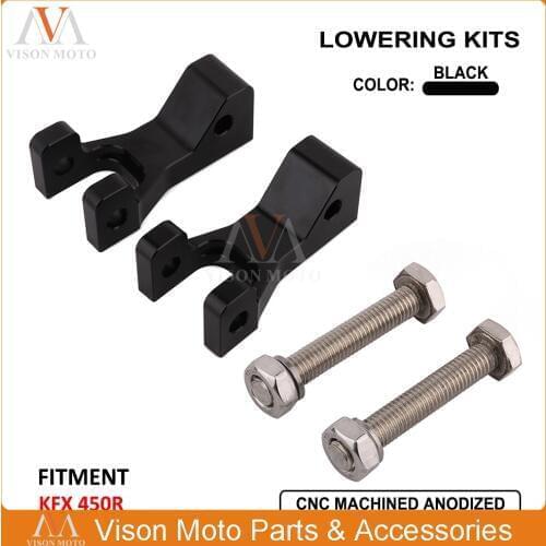 Motorcycle Front Lowering Kit Adjustable For KAWASAKI KFX450R KFX450 R KXF 450R