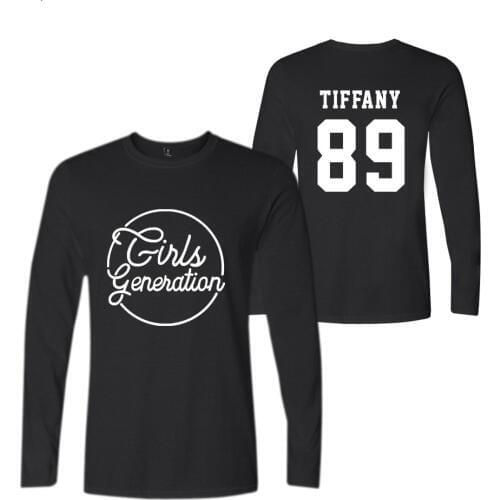 Kpop SNSD Girls Generation Six Album tshirt t shirt streetwear cotton t-shirt spring summer long sleeve t shirts tops plus size