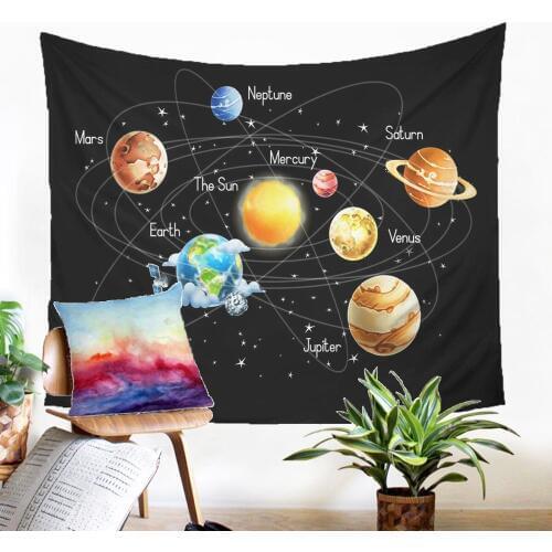 Child-Oriented Wall Hangings Galaxy Map Design Tapestry High Quality Home Textiles Household Beauteous Decoration