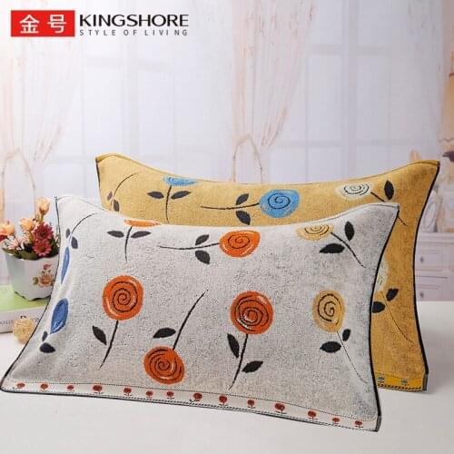 Class A Kingshore Pillow Cover Pure Cotton One-Pair Package Thickened High-End plus-Sized Two Adults All Cotton Soft Absorbent