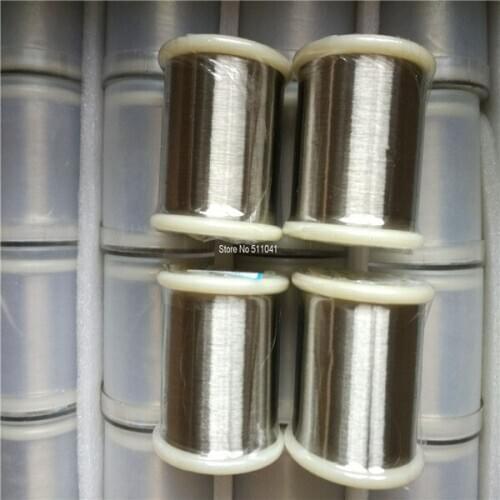 Nickel wire 0.025mm market price 99.98% (metals basis),NP2 and NP1 ,free shipping