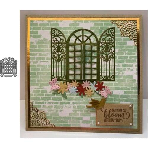 2021 New Arrival Flower Window Frame Metal Cutting Dies for Scrapbooking DIY Stencil Handmade Card Make Model Craft Mold Die Cut