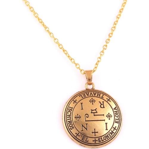 Necklace Jewelry Link Chain Archangel THAVAEL Talisman Amulet Viking Style Zinc Alloy Provide Dropshipping