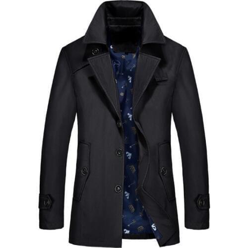Mens Trench Coat Trenchcoat Male Overcoat Long Jacket Coat Men Masculina Windbreaker Outwear men clothing
