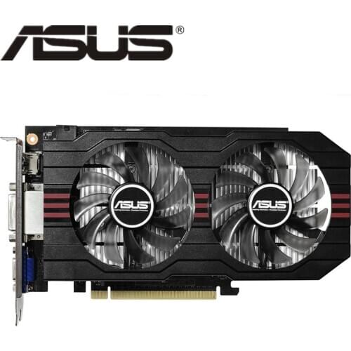 Original ASUS GTX 750 Ti 2GB GTX750 750Ti GPU Graphics Video Card Nvidia Cards Computer Desktop PC Game Map VGA DVI Videocard
