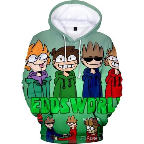 WAMNI Eddsworld Hoodie Unique Sweatshirt Simple Clothing Fashion Hoody Cosplay Sweatshirts New Casual Pullover Kawaii Tops 2021