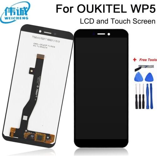 Original Oukitel WP5 LCD Display and Touch Screen Digitizer Assembly Replacement for Oukitel wp5 pro Phone lcd +Tools