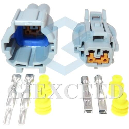 2 Sets 2 Pin Light Solenoid Valve Socket Fog Lamp Automotive Connector For NISSAN TEANA