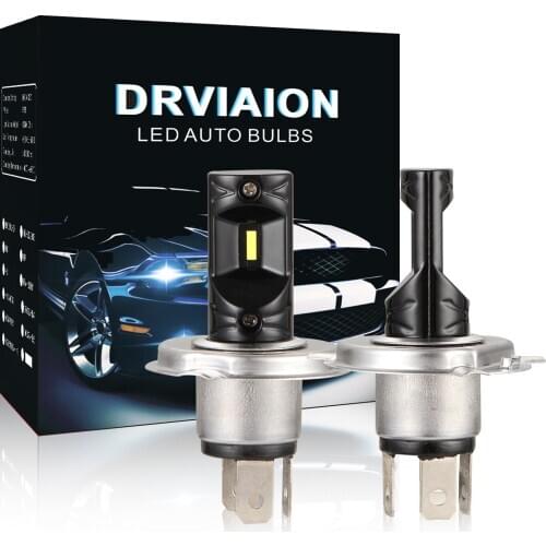 2PCS H4 Car LED Fog Lights Bulb Error Free Auto 12V Car CSP Led Chip For Audi A3 Q7 B6 A6 B5 Q5 For Mercedes Benz W203 W211