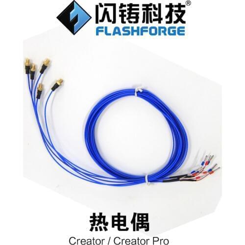 2pcs* K type thermocouple for FlashForge Creator / Creator Pro 3d printer parts accessories
