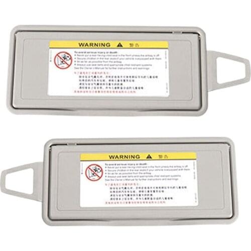 2x Car Sun Visor Shield Shade Board Mirror Cover for Mercedes Benz S Class W220 1998-2005 Gray Left Side & Right Side