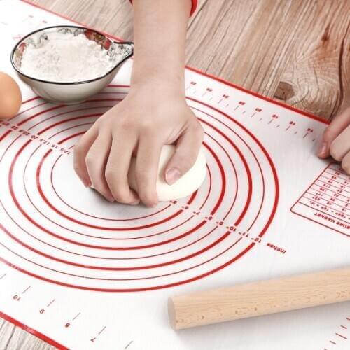 Baking Accessories Non-Stick Silicone Baking Mat Sheet,Non-slip Pastry Mat Rolling Dough Bread Cookie,Kitchen Cooking Tools