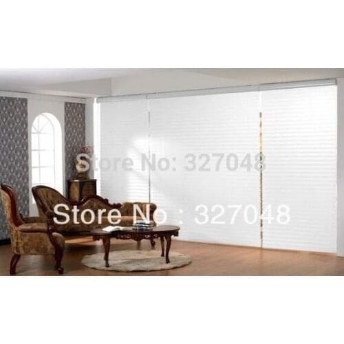 FREE SHIPPING Popular room darkening shades/double-layer roller blinds/ window curtain/shangri-La blinds