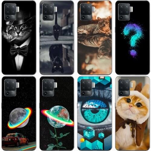 Fashion Soft silicone TPU Back Cover For OPPO RENO 5 LITE Phone Funda Case For OPPO Reno 5 Lite Cute Cartoon Case
