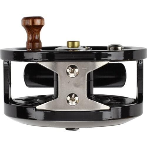 Black nylon reel fly for fishing wire reel for fisherman