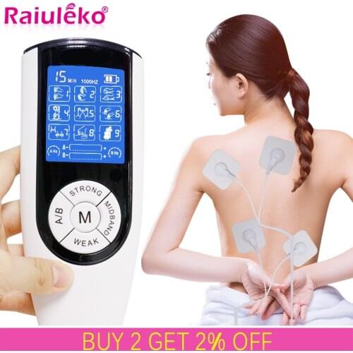 Tens Therapy Massager Electric EMS Muscle Stimulator Pulse Acupuncture Slimming Digital Relax Massage Machine Electrostimulator