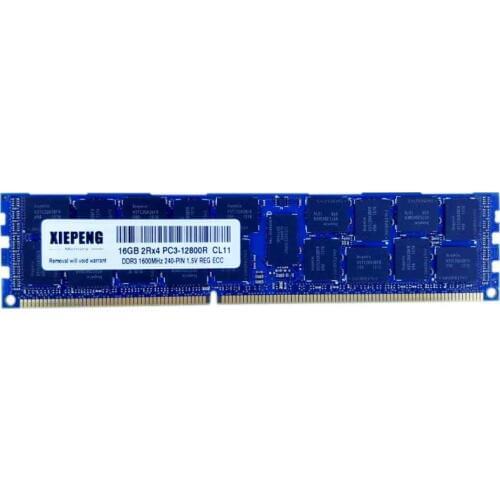 For Dell PowerVault NX300 DL2100 DL2200 NX3000 RAM 16GB 2Rx4 PC3-12800 DDR3 1600 REG ECC 8G DDR3 1333MHz unbuffered ECC Memory